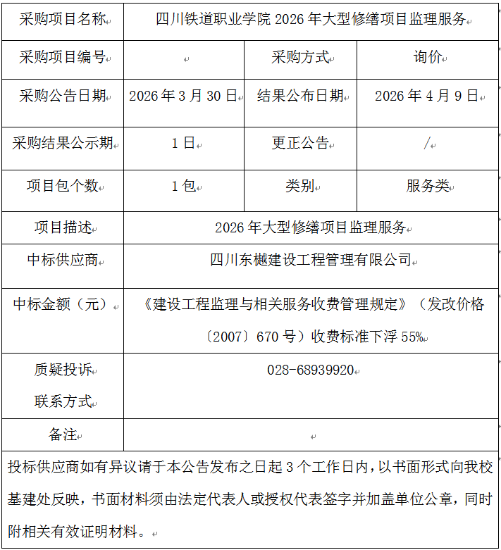 2026年大型修缮项目监理服务采购结果公告.png